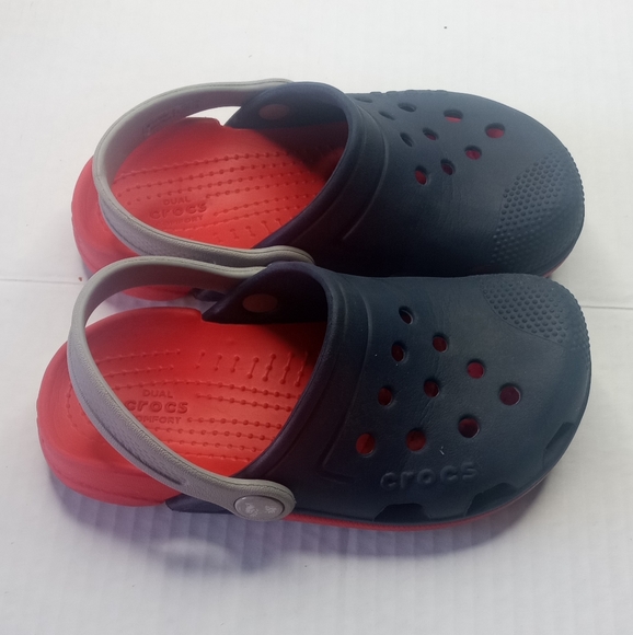 Crocs Electro Navy Little Kids Clogs - Picture 12 of 12